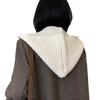 Wool Knitted Solid Color Scarf: Winter Warmth, Versatile Neck Warmer for Women, Couples, and Students