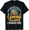 Funny Camping Camper Couple Camping Lovers Partners for Life Gift Unisex T-Shirt Mens Womens Tees Top