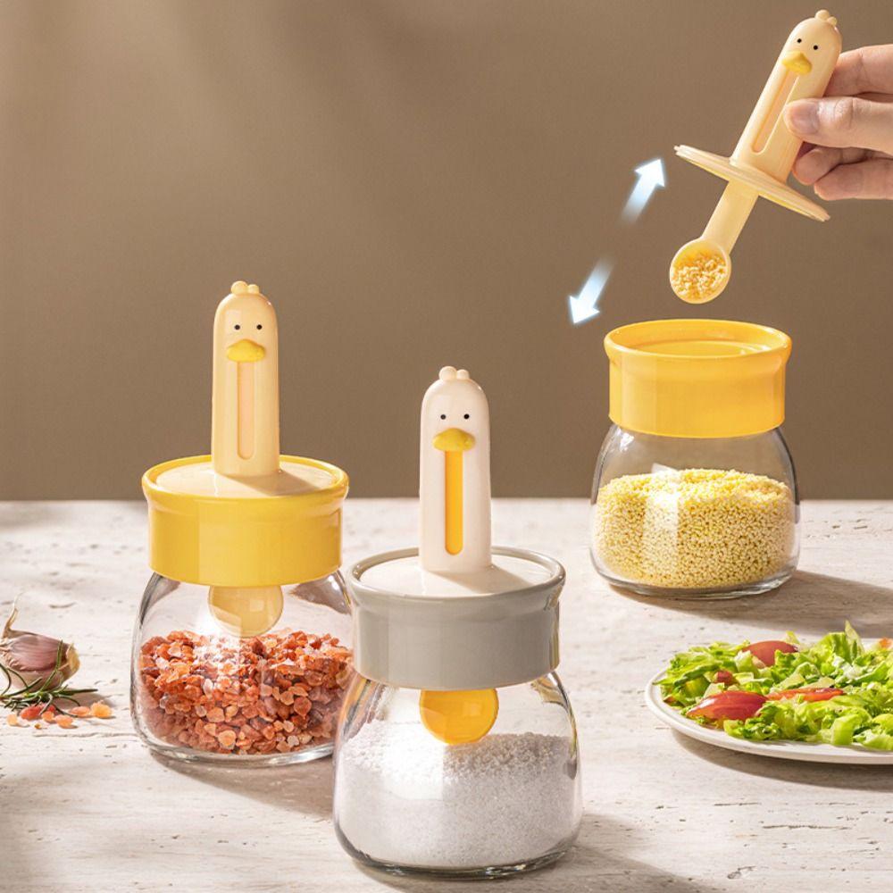 

Airtight Lid Seasoning Box Sealed Cruet Pot High-quality Seasoning Jar білий