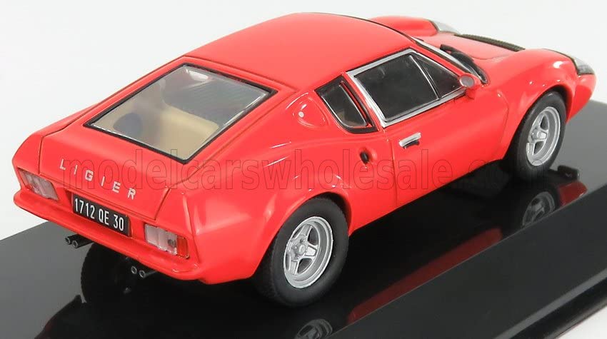 Ligier French Car Miniature Car 1/43 LIGIER JS2 1972 with Clear Case (Red)