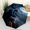 Batman Print Automatic Open Close Umbrella, Portable Foldable Umbrella, for Outdoor Commute Camping Trip, Ideal Birthday Gift