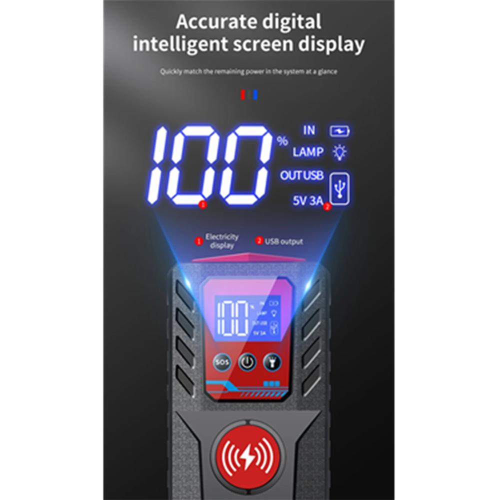 Portable Jump Starter 12V High-power Automobile Emergency Starting Power Supply For Diesel Gasoline Vehicle