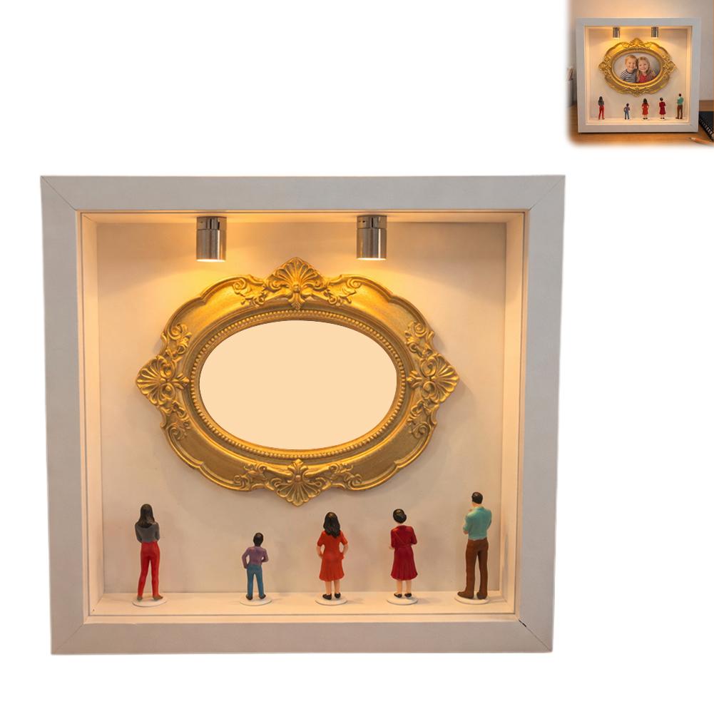 DIY Mini Museum Silhouette Box Miniature Tabletop Picture Frames Home Decor Wedding Anniversary Mothers Day Gift Arts & Crafts