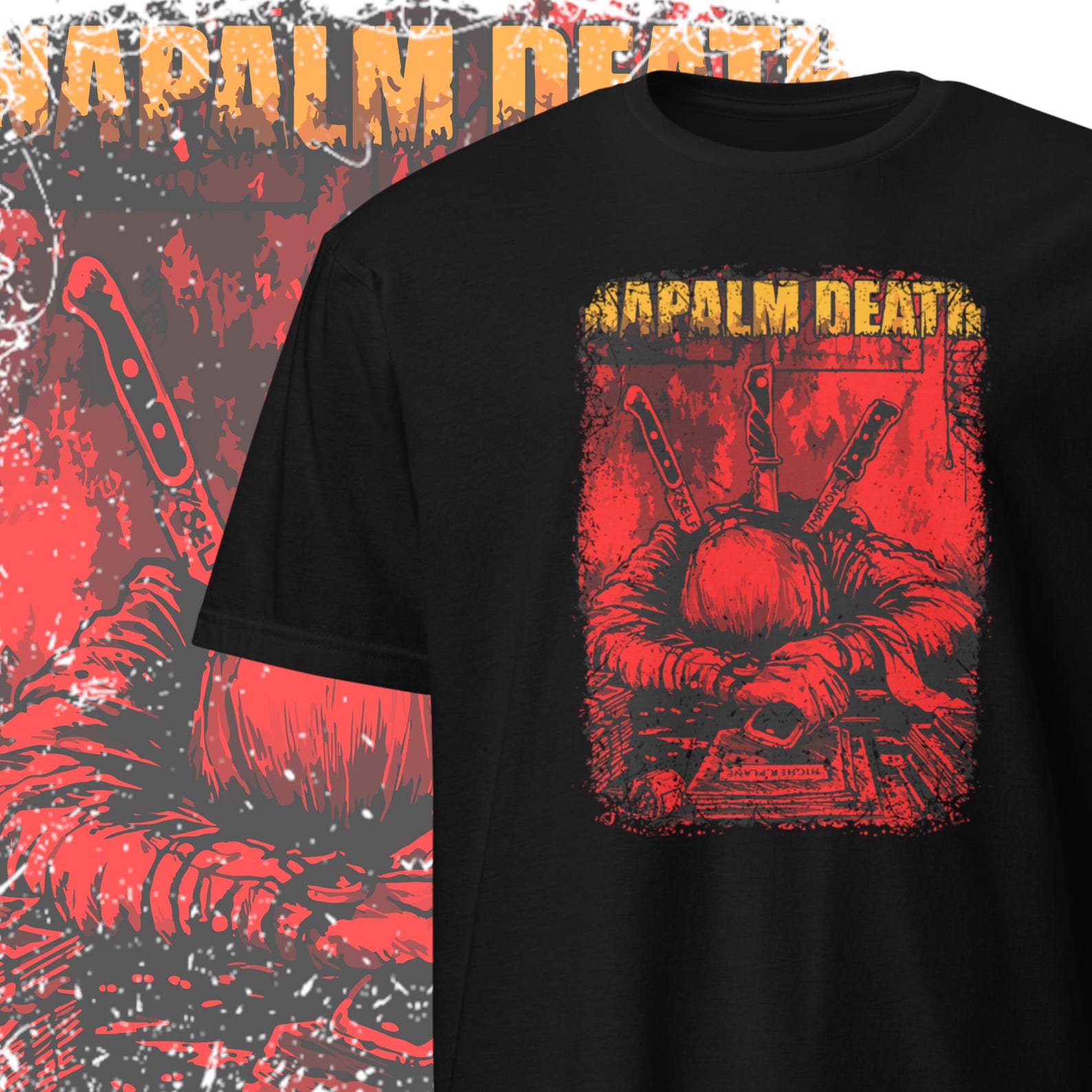 Napalm Death T shirt Grindcore Clothing Metal Streetwear M
