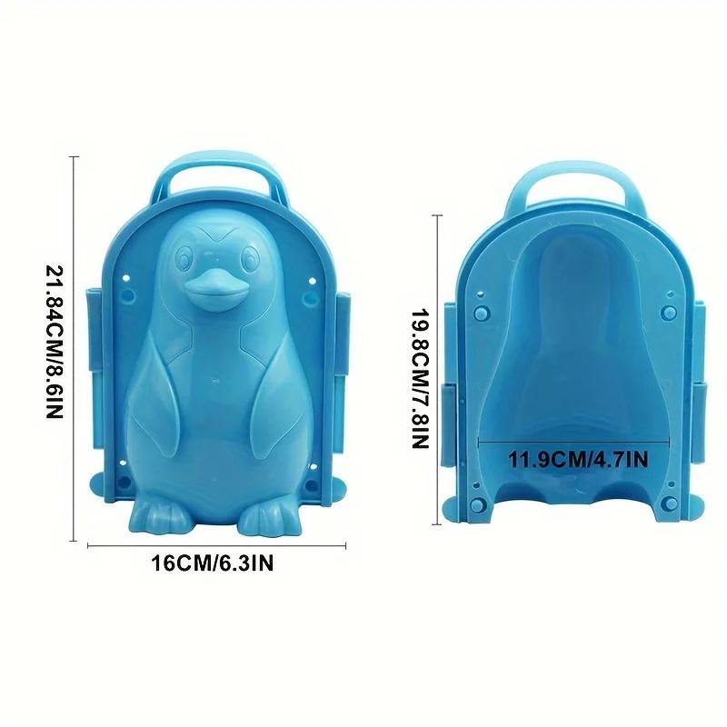 Thickened Snowball Clip Snow Play Tool Snowball Clip Snowball Fight Snow Mold Snow Penguin Model Random Color 1 Piece