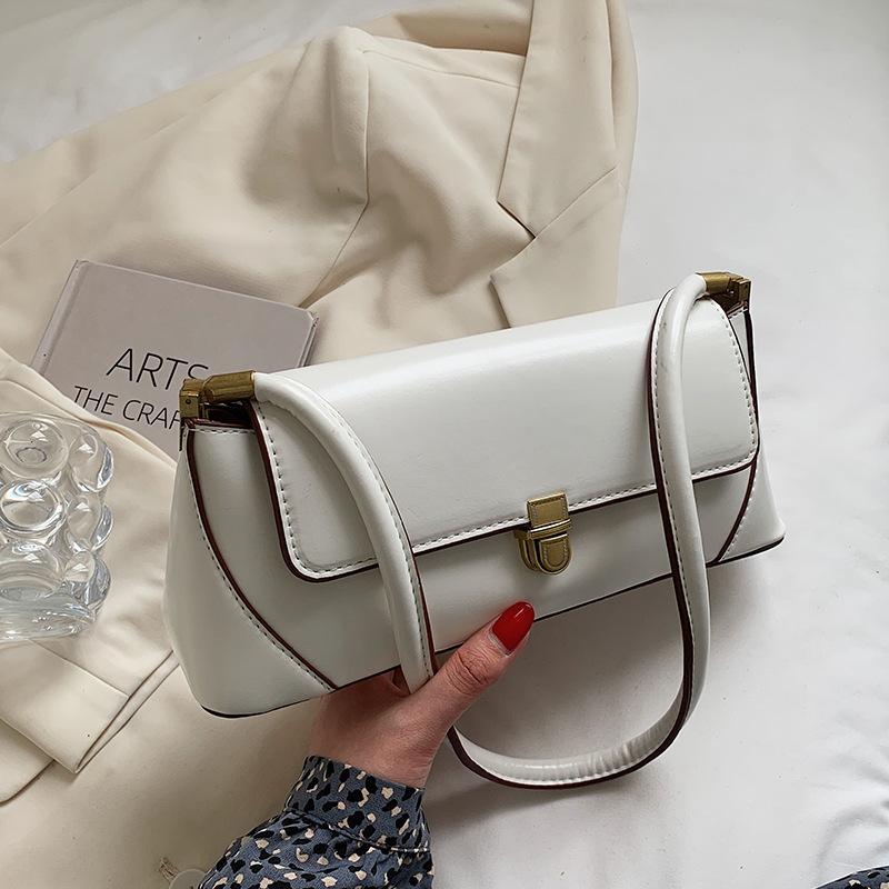 Korean INS Style Versatile Fashion Trend Women's Bag Small Square Bag Solid Color Casual Versatile Business Women's Bag Underarm Bag