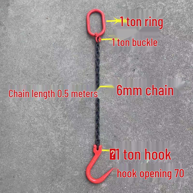 

Steel Tube Lifting Chain Sling with Large and Fine Opening Hooks