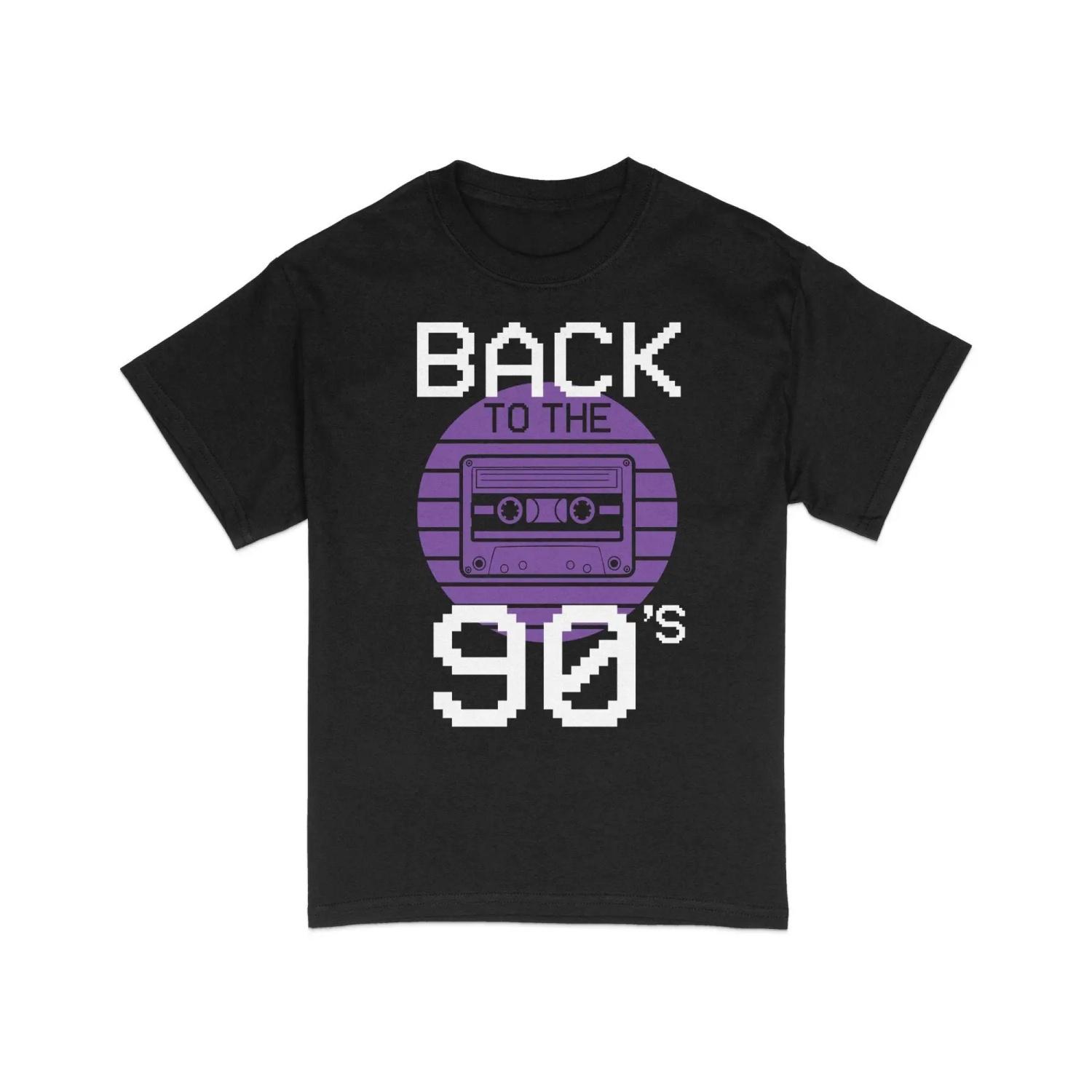 

Retro Cassette Tape Graphic Tshirts 90s Mixtape Unisex Graphic Top T-Shirts Women Clothes Summer Spring S чёрный