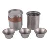 ZHOUYUEHENGSHENG Pure Titanium Portable Kung Fu Tea Set