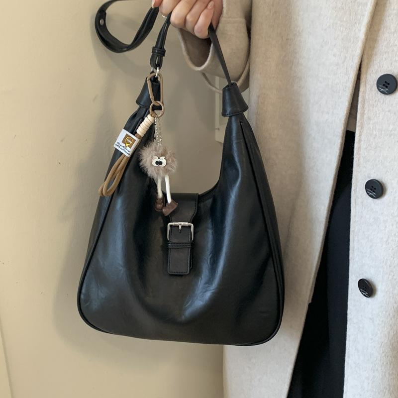 Premium Bag Women's 2025 New Autumn and Winter Retro Shoulder Bag Commuter Tote Bag Large Capacity Women's Bag