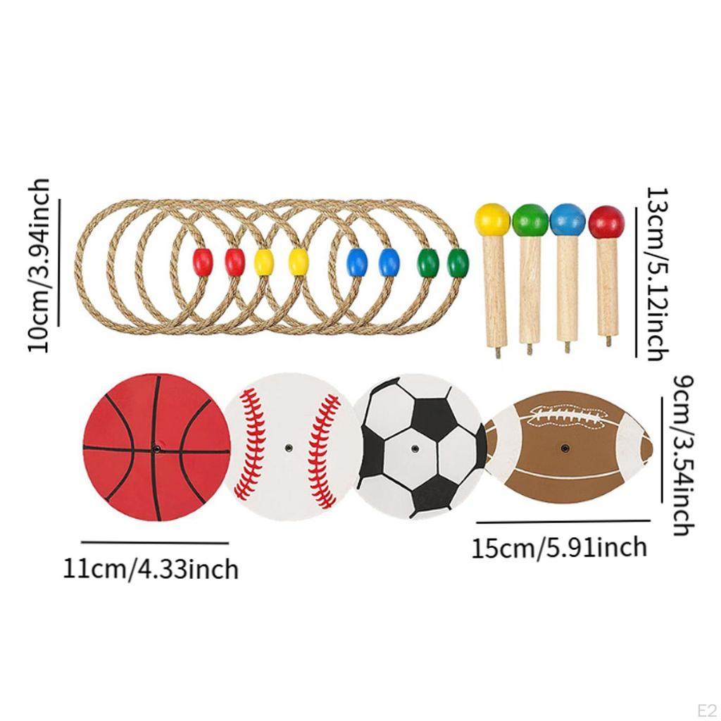 Jogo de arremesso Conjunto de madeira Virola de arremesso Presentes Família Gancho Ao ar livre