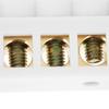 10pcs 5 Hole Bridge Design Electrical Distribution Wire Screw Brass Terminal Block Connectors