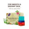 Khadi Natural Herbal Soap Gift Set 10 Soap Pack of 1 | Handcrafted Essential Oil Soaps | Gentle Natural Cleansing