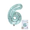 Jelly Blue Number Balloons 0-9 Birthday Wedding Party Decora for Adult Child Birthday Baby Shower Party DIY Photo 32inch Balloon