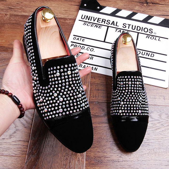 Movechain Herren Wildleder Slipper Herren Casual Stickerei Mokassins Oxfords Schuhe Mann Party Driving Flats EUR Größen 38-45