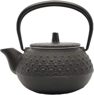 Iwachu Iron Kettle Combination Teapot Type 3 New Turtle Shell Black No Enamel Suitable for Open Fire Nanbu Tekki 12803 0.32L