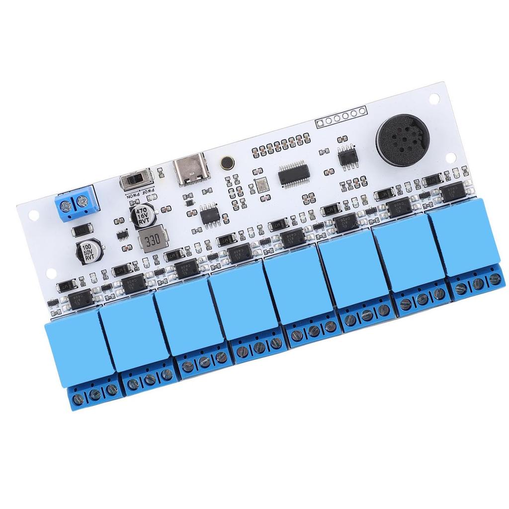Stemmegjenkjenning Relé US516P6 Chip Type C Grensesnitt 5.08mm Skruekoblingssokkel Lydrelé for Smart Apparat