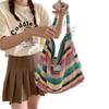 Knitted Women's Rainbow Stripe Shoulder Bag 2023