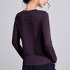 Tencel Linen Mask Air Feeling Long Sleeve Women's New Simple Casual and Thin Skin-friendly Top