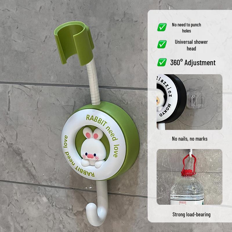 Adjustable No-Drill Shower Head Holder for Bathroom and Child s Use