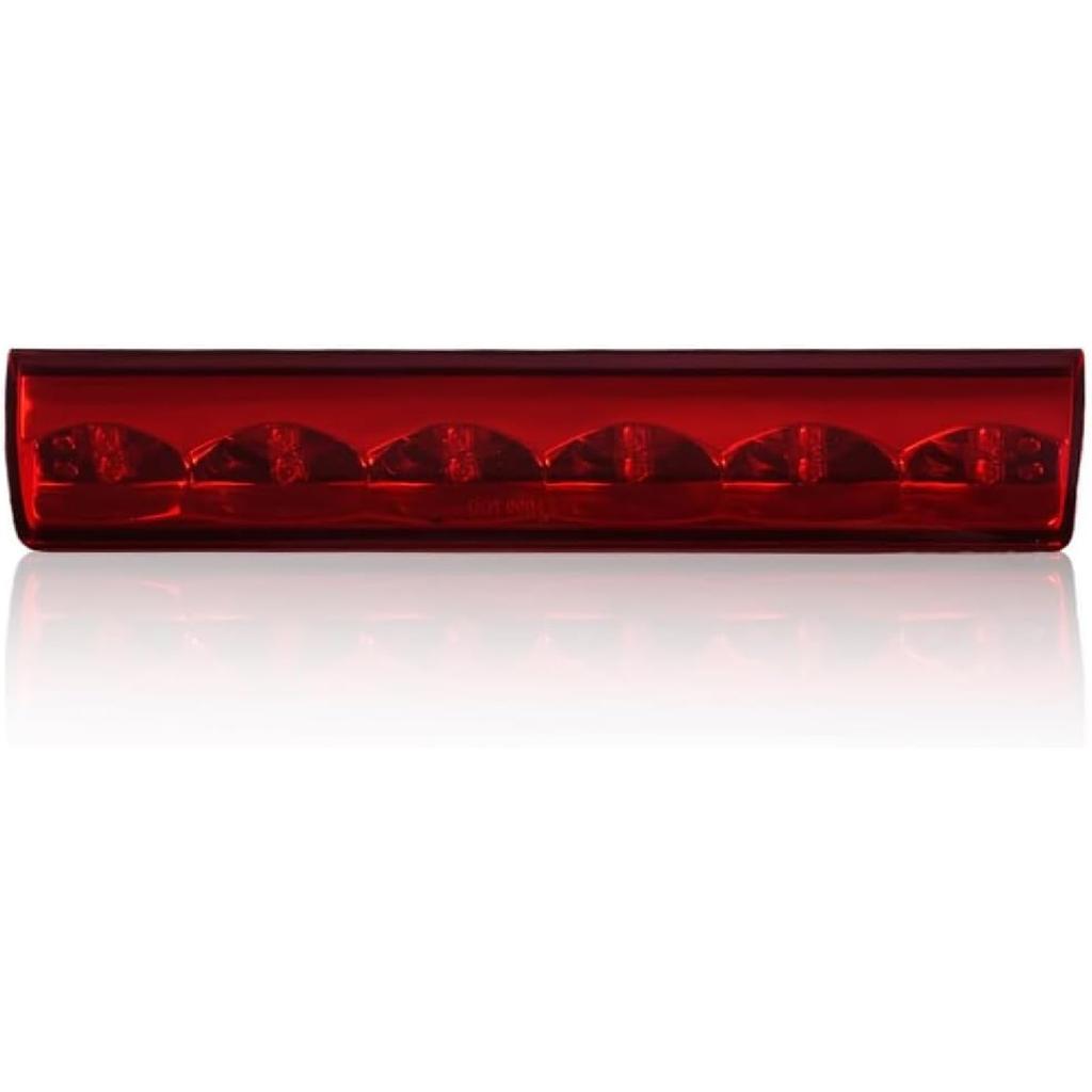 PIT66 3rd Brake Light Compatible with 2004-2008 Ford F150 High Mount Center Rear Roof Third Cargo Light Parking Light Halogen Clear/Red Lens Tercera