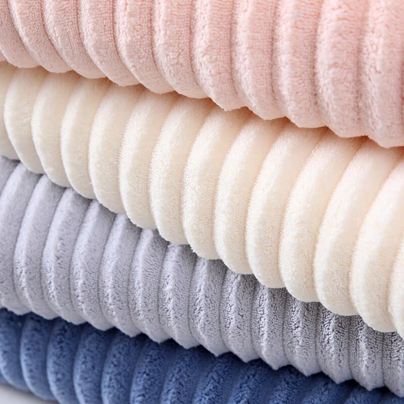 mling Striped Soft Absorbent Quick-Dry Bath Towel
