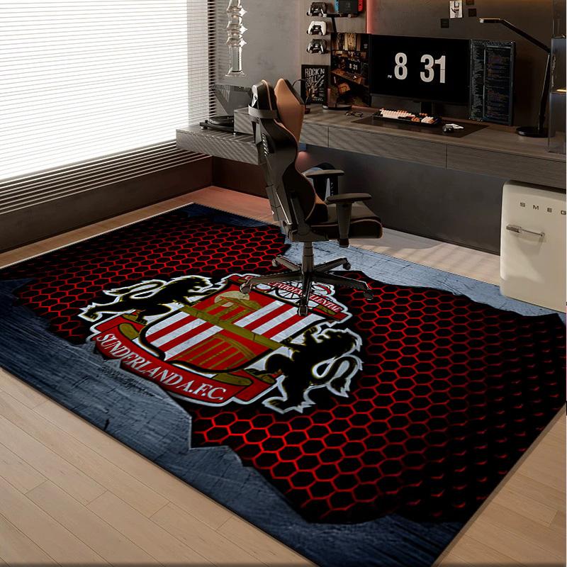 1PC rug Sunderland Crest Carpet, Chair Rug,Area Rug for Office Bedroom living rooms bedroom, Doormat decor Christmas fan gifts
