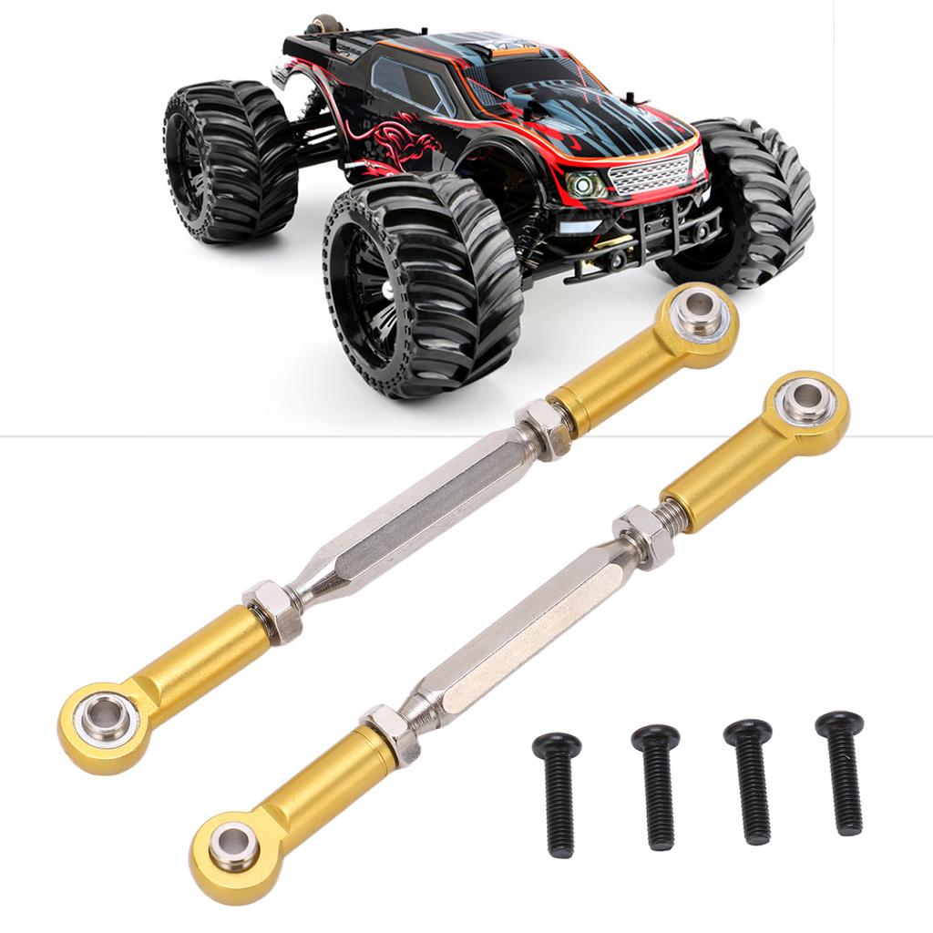 2Pcs Steering Rear Suspension Arm Tie Rod Steering Shaft Tie Rod for JLB 1Celsius10 Racing Truck