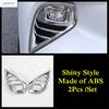 Front Rear Fog Light Lamp Frame Decoration Cover Trim For Toyota Highlander / Kluger  - 2025 ABS Chrome Accessories Exterior