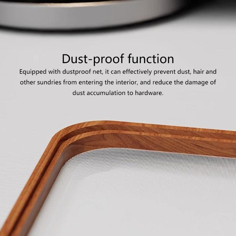 Ergonomic Wooden Stand Desktop Cooling Holder for Mini Computer Enhancing Aesthetics and Providing Stable Support