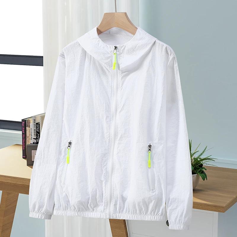 Sun Protection Clothing Women's Spring and Summer Loose Large Size Sun Protection Shirt Women's Men Thin Cycling Outdoor Jacket