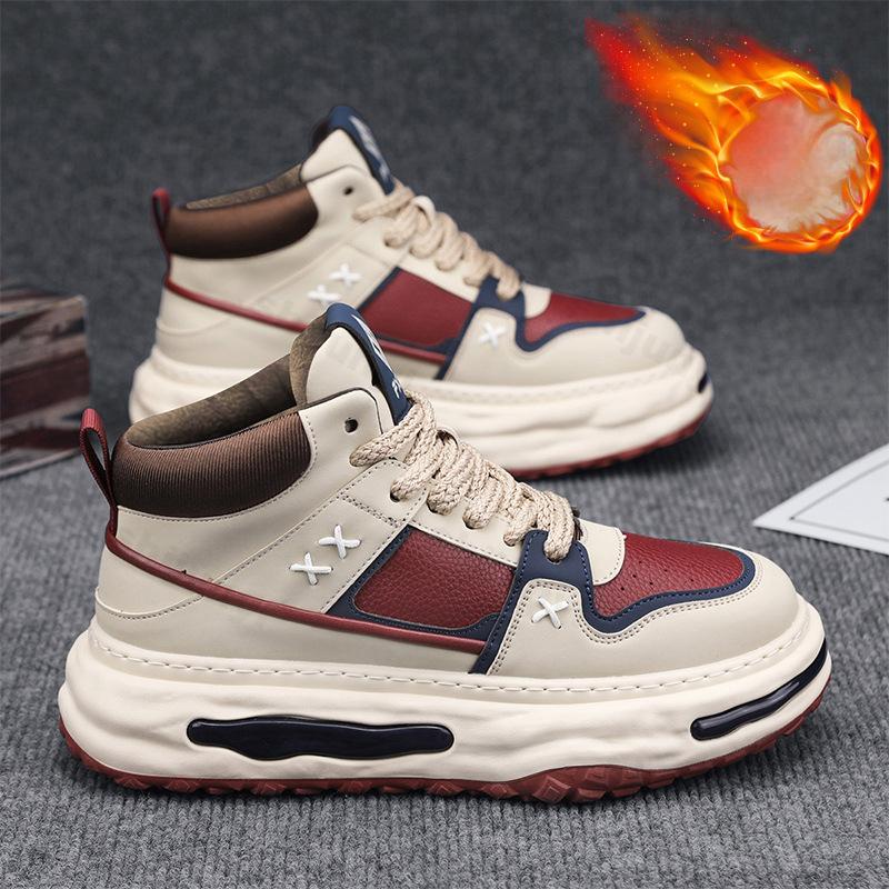 

Fashion Men Platform Sports Casual Shoes Autumn Winter Warm Vulcanized Shoes Men Soft Comfortable Popular Sneakers Zapatillas Hombre 44