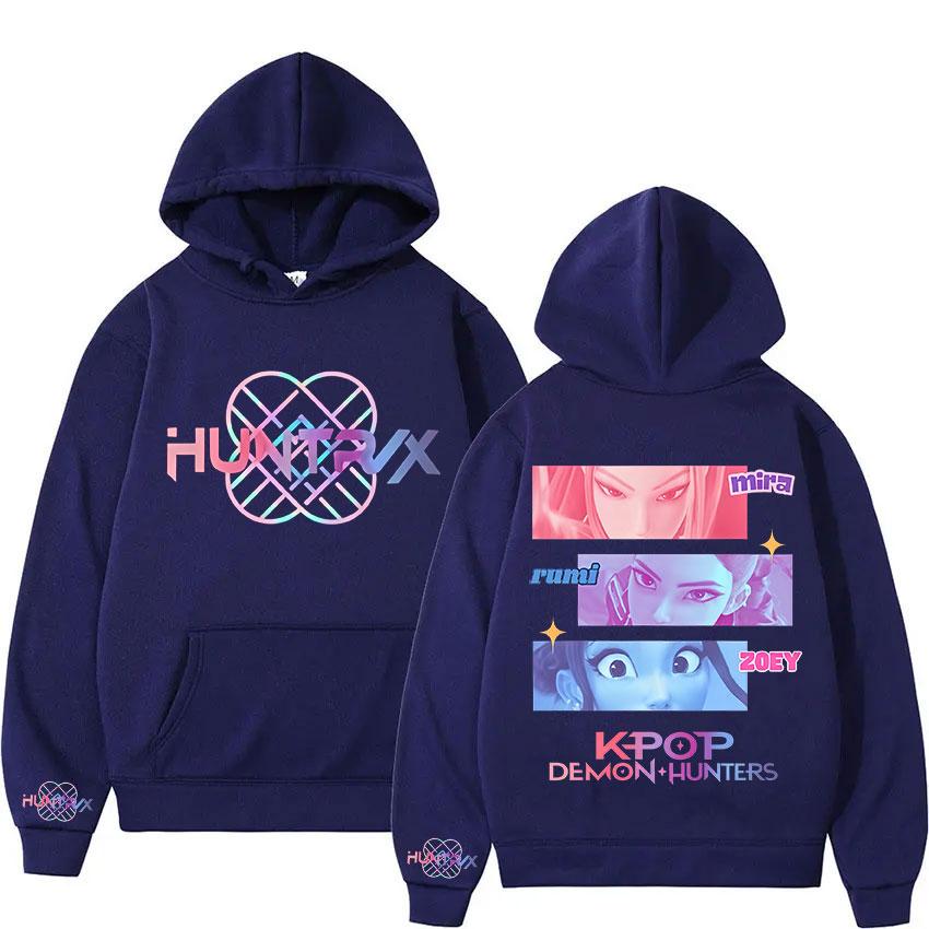 2025 K-pop Demon Hunters Cartoon Graphic Hoody Men Women Vintage Aesthetic Style Sweatshirts Fashion High Quality Fleece Hoodies