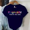 New Feminist Equality Hurts No One Lgbtq Print T Shirts Unisex Casual Round Neck Tees Top Summer Cool Loose Short Sleeve