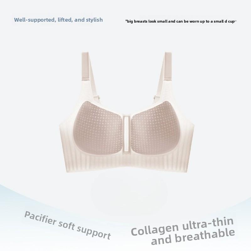 Dames Zomer Dun Stijl Grote Borst Tonen Kleine Vaste Cup IJszijde Koel Gevoel Gelei Strip Zachte Ondersteuning Verzamelen Geen Spoor Ondergoed