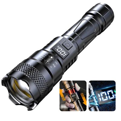 Lanternă LED puternică, lanternă, reîncărcabilă prin USB, rezistentă la apă, ultra strălucitoare