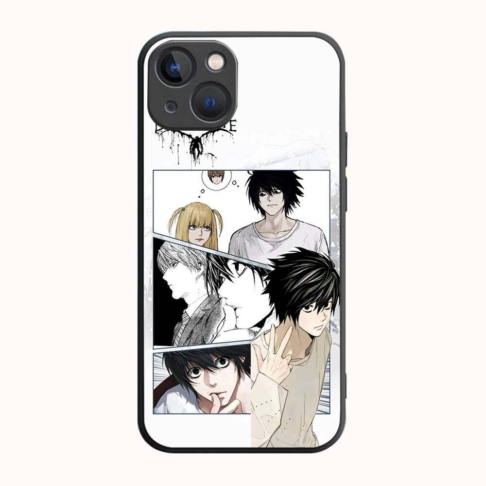 

Черный чехол B-30 Death Note для Redmi 10A 10C 12C 13C 9A 9C 9T A3X Note 10 9 9S 10S iPhone 11 12 13 14 15 16 X XS Pro Max Mini 7 8 Plus XR Redmi Note 9S гелиотроп