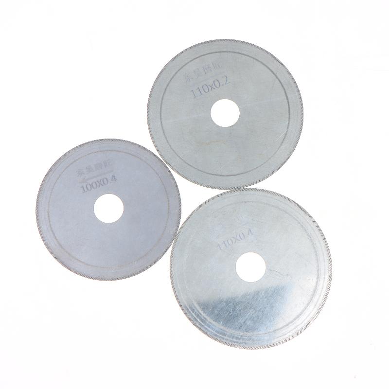 Thin Diamond Circular Saw Blade 80/100/110/120/150/200Mm Cutting Blades Arbor Disc Cut Jade Discs Agate Glass Gems Stone Slits