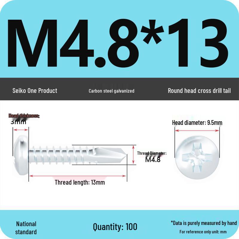 National Standard Hardened Galvanized Phillips Self-Drilling Self-Tapping Screws for Sheet Metal