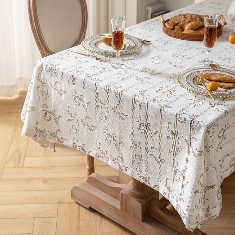 Cotton Linen Tablecloth With Floral Print French Country Style Rectangular Dining Table Cover Home Kitchen Decor