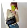 New oil wax cowhide messenger bag retro double chain women's bag poplar forest shoulder crossbody small square bag