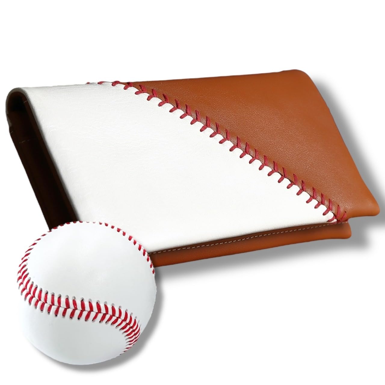 

[rebolld] Бейсбольный длинный кошелек, Бейсбольная кожа, Перчаточная кожа