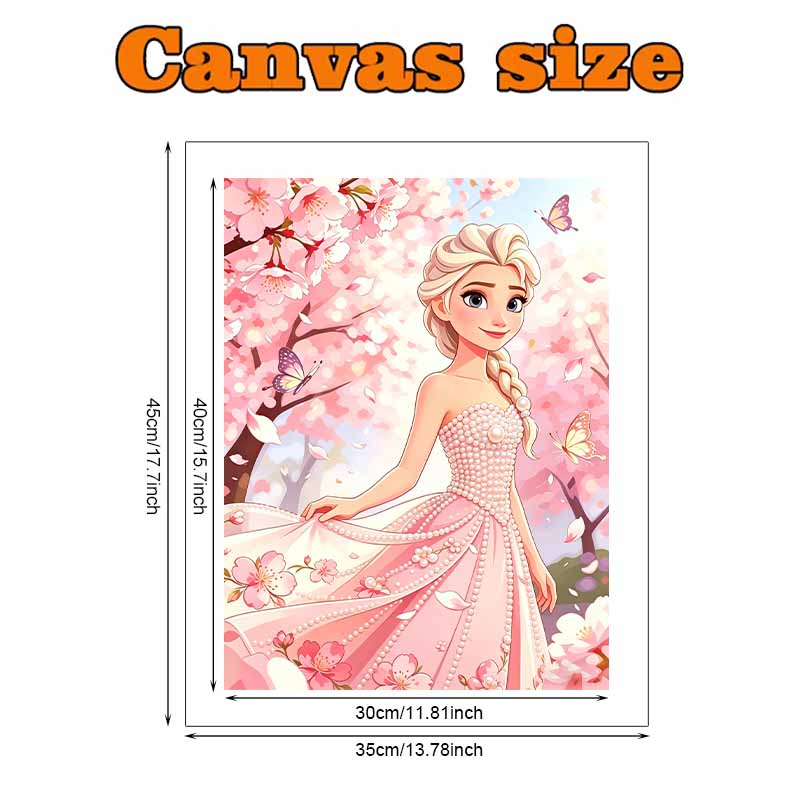 Disney DIY Pearl Art Painting Frozen Elsa Home Wall Decoration Pearl Gemstone Painting Pictures Crafts Home Decoration