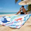 Aquarell Walhai Tropische Fische Korallen Strandtuch Schnelltrocknend Mikrofaser Sandfrei Saugfähig für Pool Reisen Waschbar