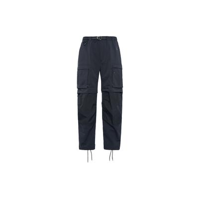 Solid Color Cuff Casual Pants Men Bottoms Black CV0656-010