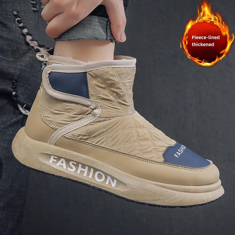 Men Boots Men's Winter Shoes Fashion Snow Boots Plus Size Winter Sneakers Ankle Men Shoes Winter Plush Ankle Boots Footwear