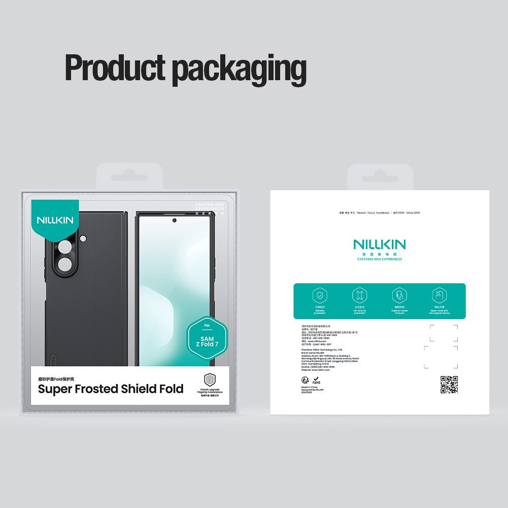 NILLKIN For Samsung Galaxy Z Fold 7 5G Case 360 Super Frosted Shield Fold Shockproof Matte Cover Protection