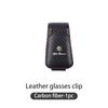 1Pc Car Specific Glasses Clip Leather Ticket Holder Sticker For Alfa Romeo 159 Giulietta Giulia 147 Mito 156 166 GT Stelvio F1