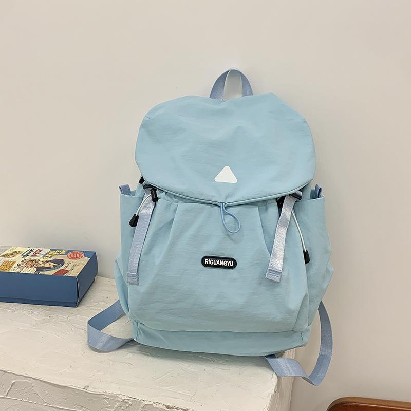Рюкзак большой емкости для путешествий на открытом воздухе Женская сумка для альпинизма ins Парный Дофаминовый рюкзак Модный Школьный рюкзак для студентов синий