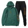 Mens Sportswear Set Hooded Fleece Sweatshirt Pants Casual Outfit Fall